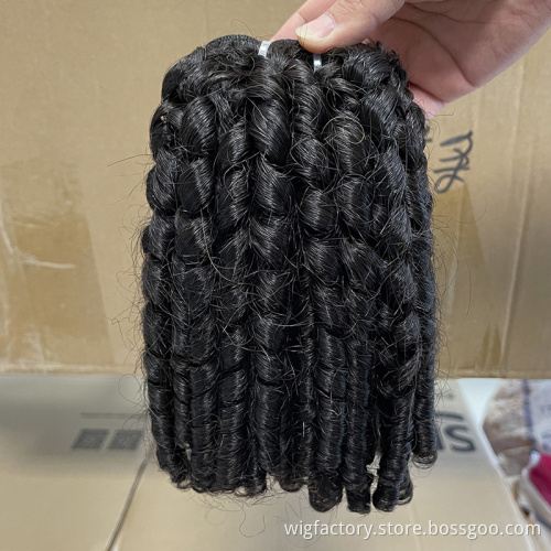 Wholesale doulbe drawn 100 human  bouncy curls, vietnamese bouncy curls, bouncy curl human hair bundles